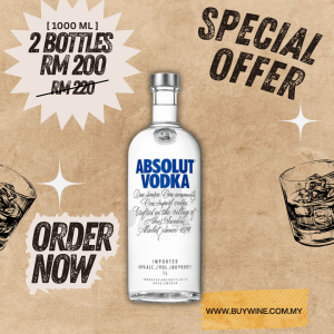 PROMO ABSOLUT BLUE VODKA [1000ML x2]