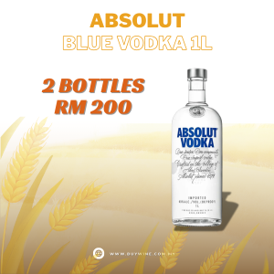 MARCH ABSOLUT BLUE VODKA [1000ML x2]