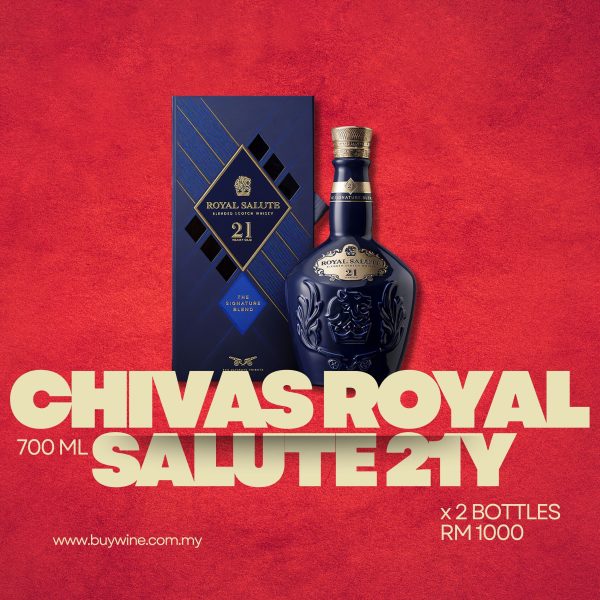 WH SALE CHIVAS ROYAL SALUTE 21YO [700ML x2]