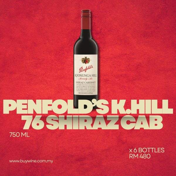 WH SALE PENFOLDS K.HILL 76 SHIRAZ CAB [750ML x6]